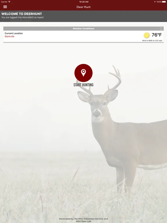 ภาพหน้าจอของ MSUES Deer Hunt iPad 