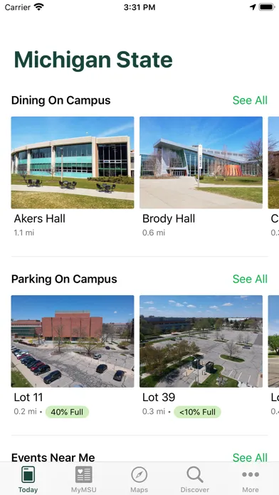 Capturas de pantalla de Michigan State University