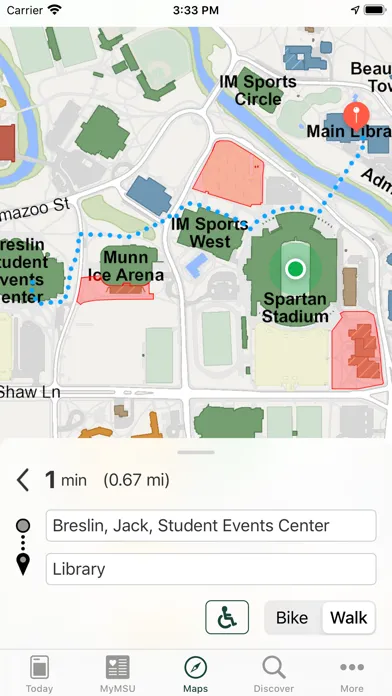 Capturas de pantalla de Michigan State University