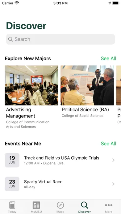 Capturas de pantalla de Michigan State University