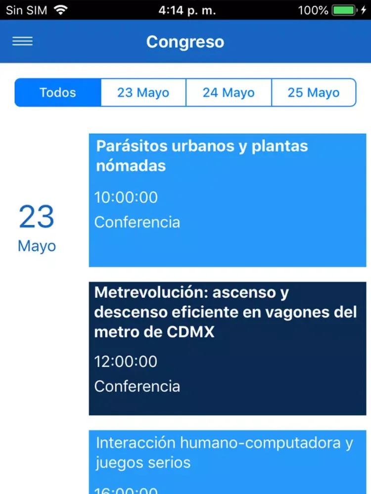 Congresos Unimodelo iPad 應用截圖