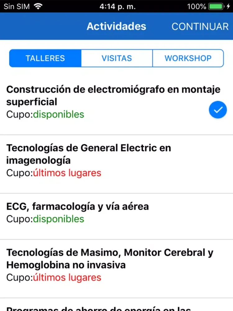 Congresos Unimodelo iPad 應用截圖