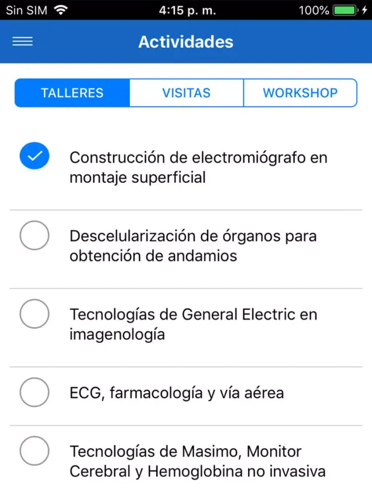 Congresos Unimodelo iPad 應用截圖