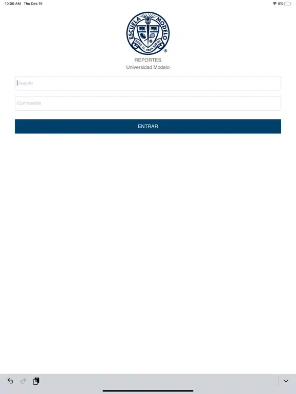 Captures d'écran de ReportesModelo iPad 