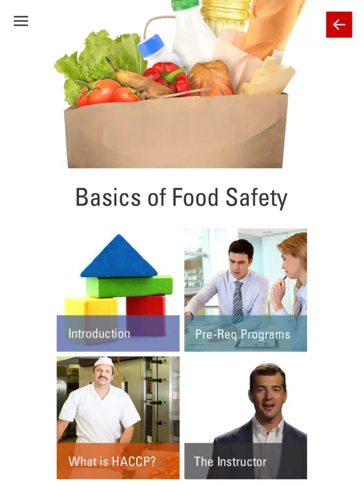 Food Safety iPad  Ekran Görüntüleri