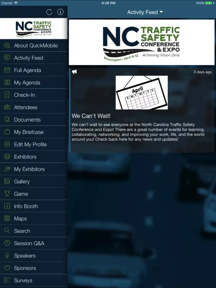 NC Traffic Safety Conference iPad  Screenshots