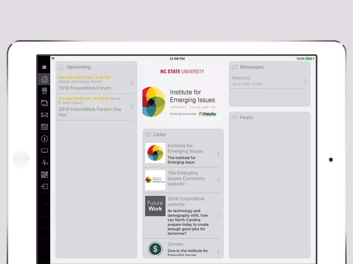 Capturas de pantalla de Institute for Emerging Issues iPad 