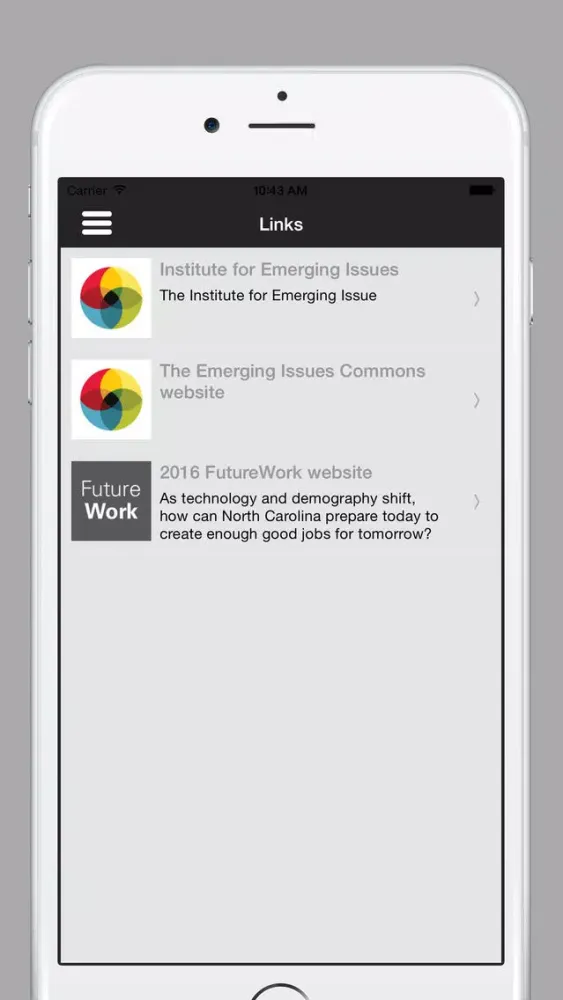 Capturas de pantalla de Institute for Emerging Issues