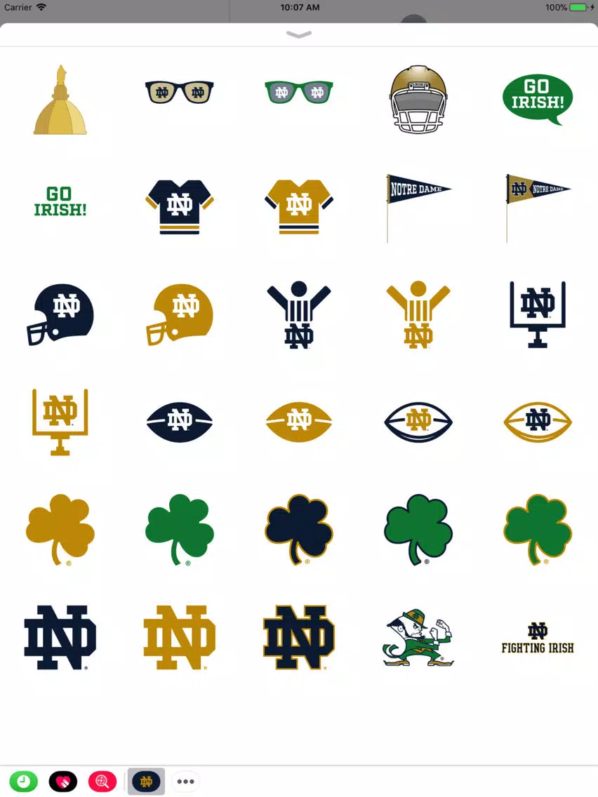 Notre Dame Stickers iPad  سکرین شاٹس