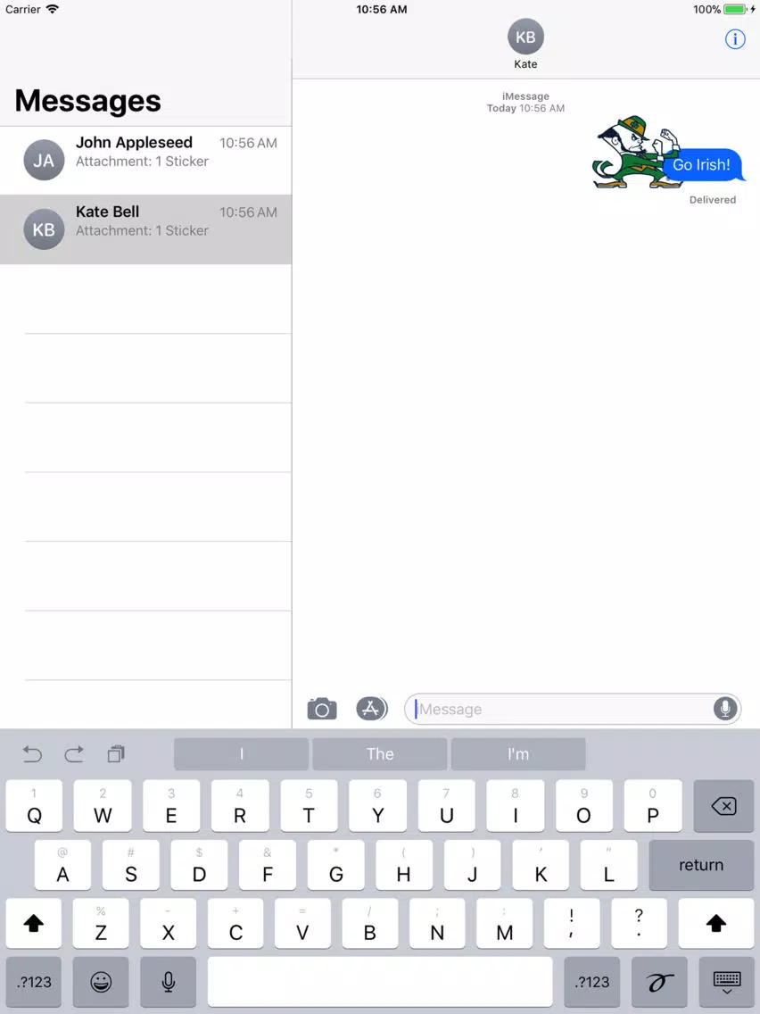 Notre Dame Stickers iPad  سکرین شاٹس
