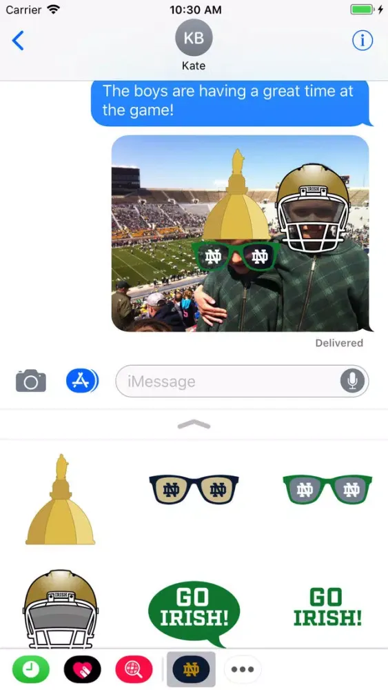 Notre Dame Stickers スクリーンショット