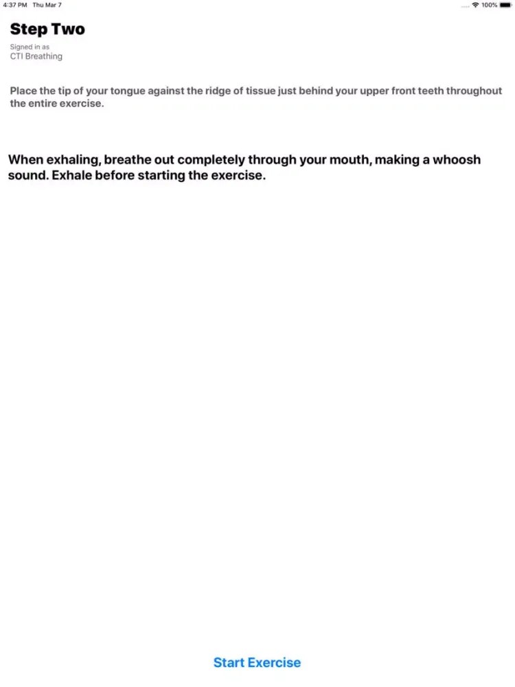 CTI Breathing iPad  Screenshots