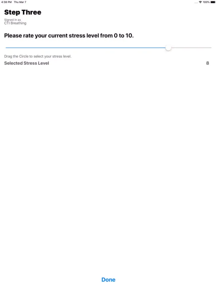 CTI Breathing iPad  Screenshots