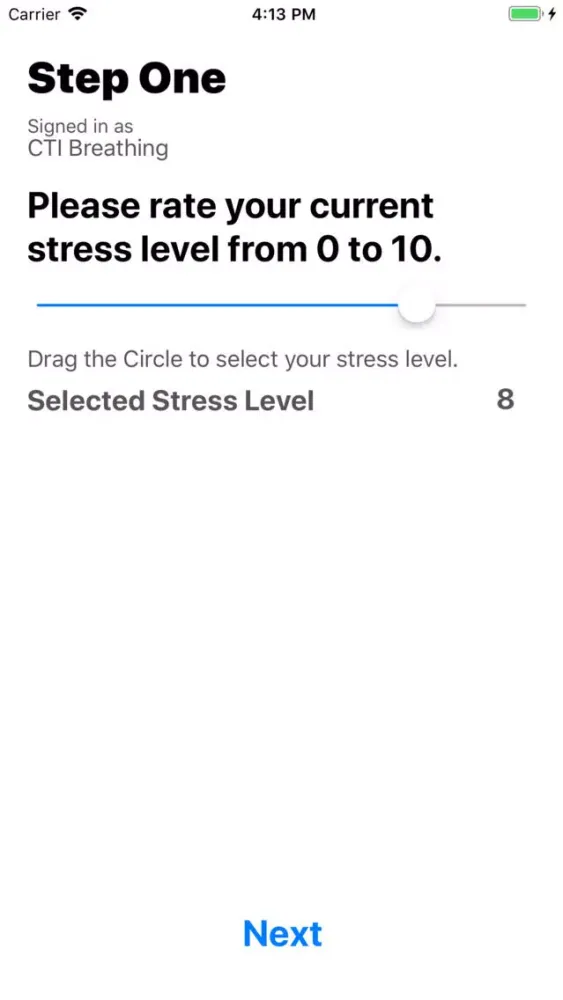 CTI Breathing Screenshots