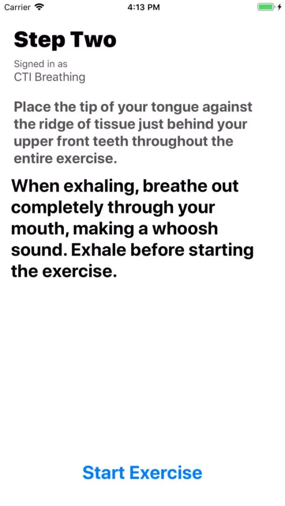 CTI Breathing Screenshots