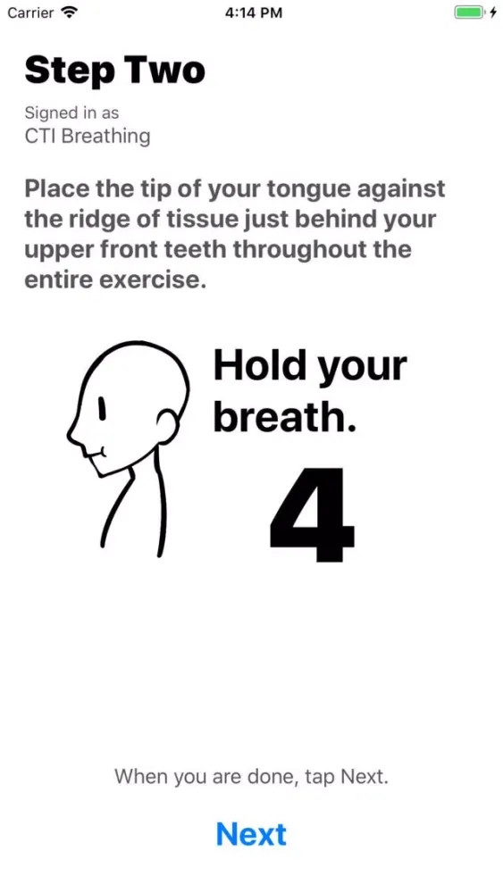 CTI Breathing Screenshots
