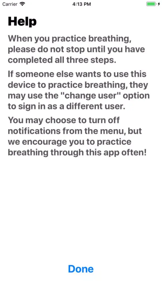 CTI Breathing Screenshots