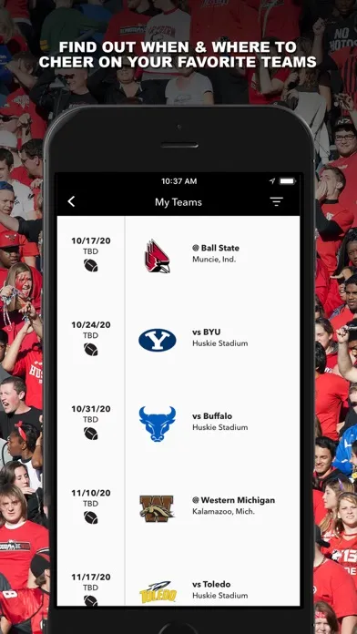 NIU Huskie Athletics স্ক্রিনশট