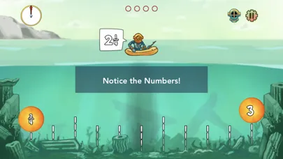 Pearl Diver: Number Line Math Screenshots