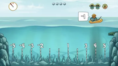 Pearl Diver: Number Line Math Screenshots