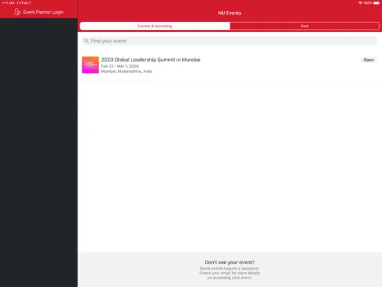 Northeastern Special Events iPad 應用截圖