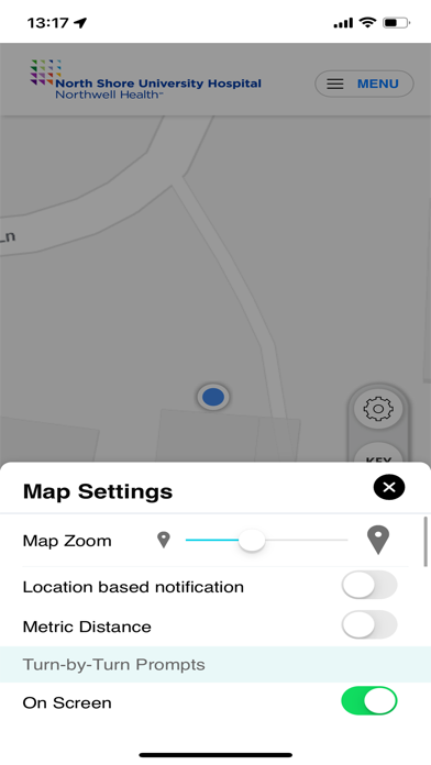 Tangkapan layar Northwell Wayfinding
