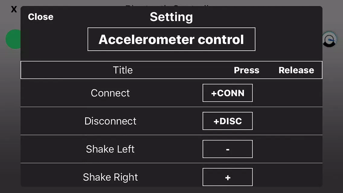 Capturas de pantalla de BLE Mini car controller