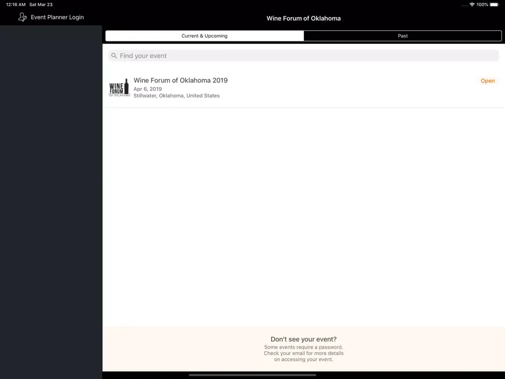Wine Forum of Oklahoma iPad  스크린샷