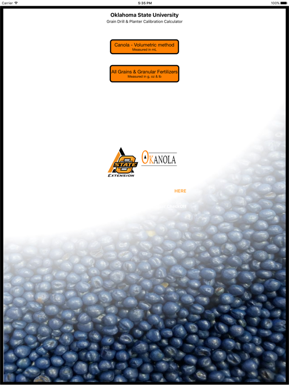 Tangkapan skrin Grain Drill Calibration Calculator iPad 