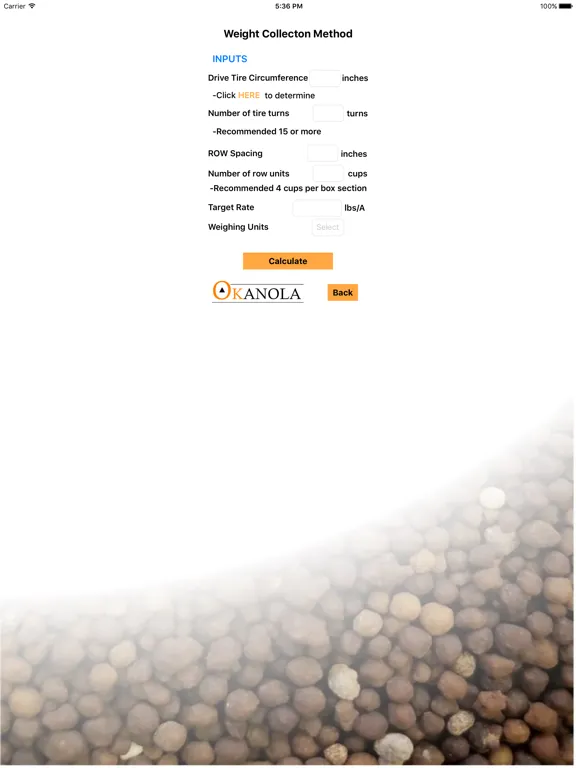 Screenshot di Grain Drill Calibration Calculator iPad 