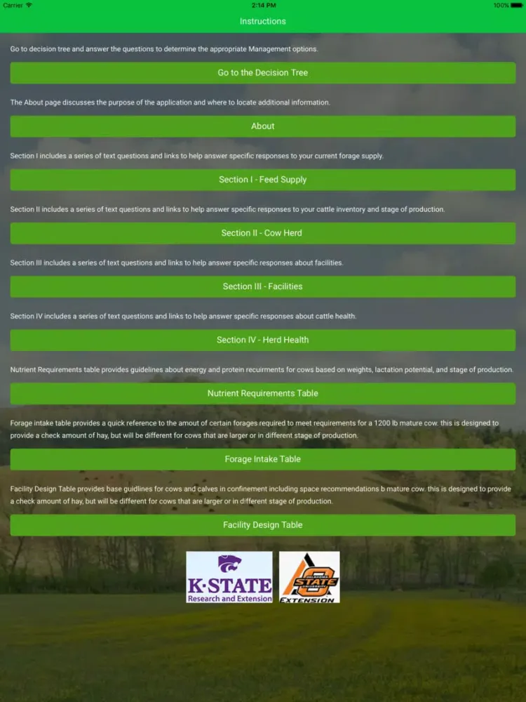 Cattle Mgmt in Limited Forage iPad  سکرین شاٹس