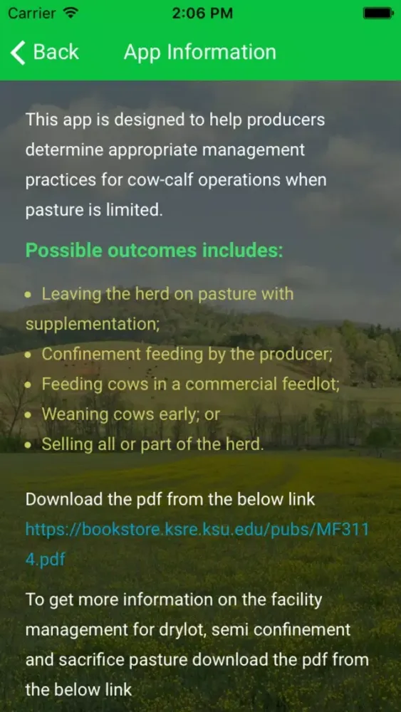 Cattle Mgmt in Limited Forage سکرین شاٹس