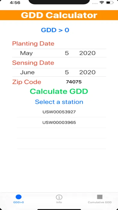 Growing Degree Days Calculator應用截圖