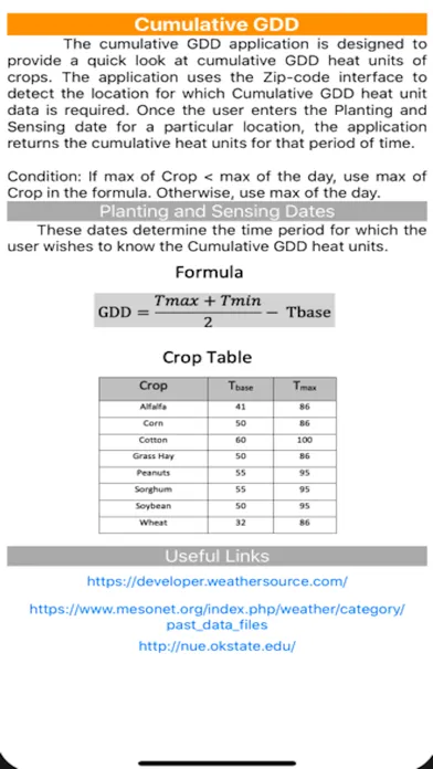 Growing Degree Days Calculator應用截圖