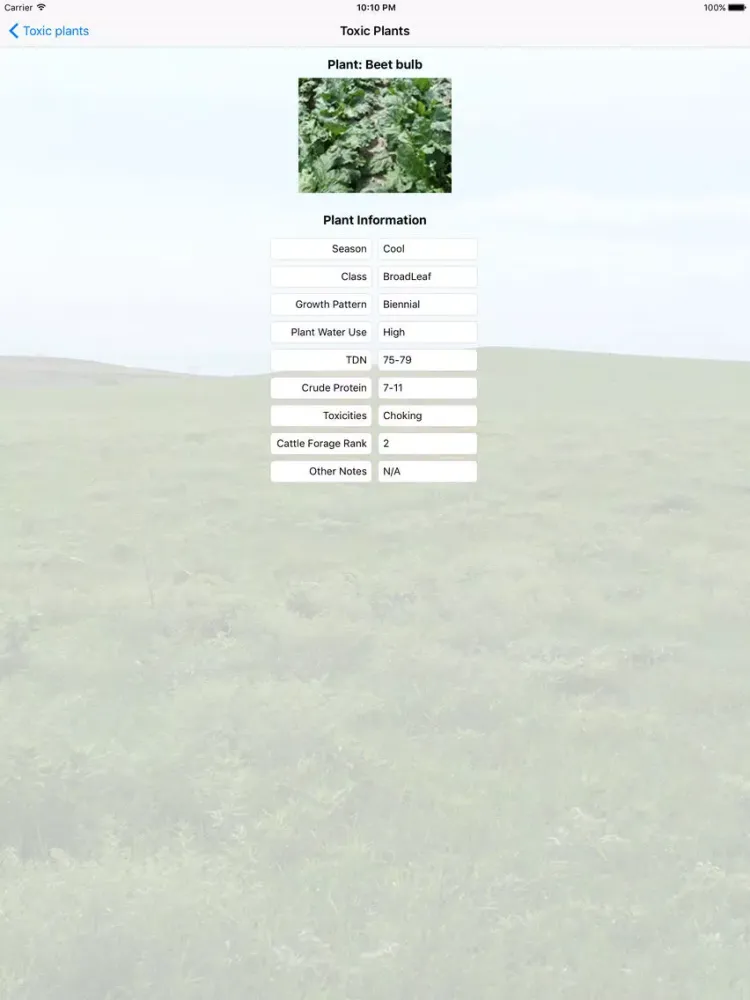 Grazing Management Toxic Plants iPad  स्क्रीनशॉट