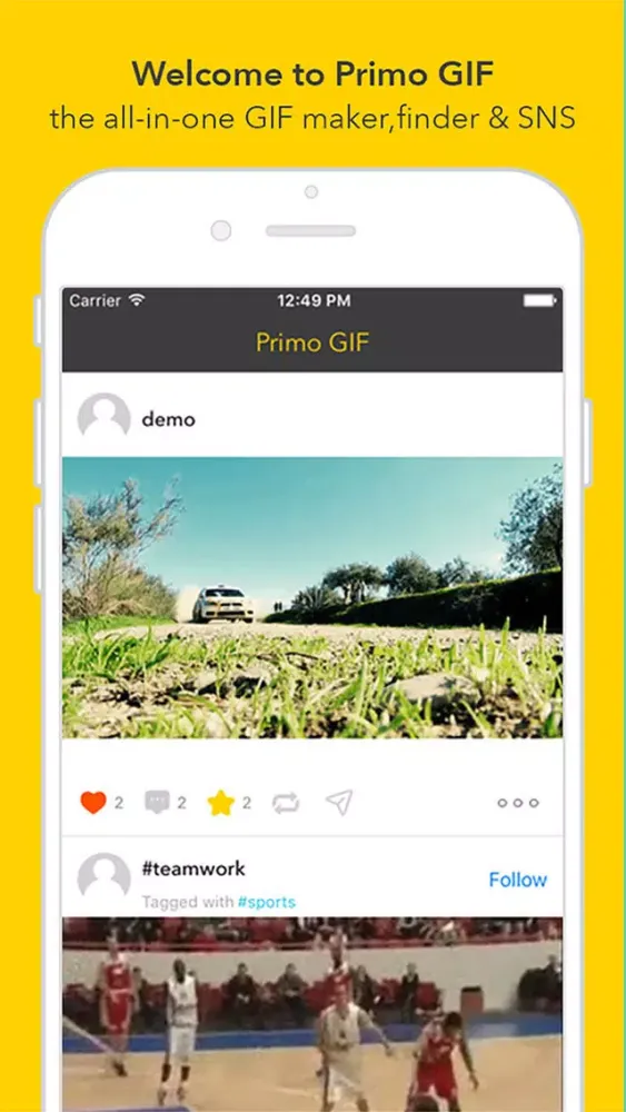 Tangkapan skrin Primo GIF - Video & Photo to GIF Maker and Finder