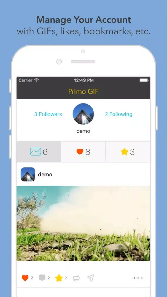 Tangkapan skrin Primo GIF - Video & Photo to GIF Maker and Finder