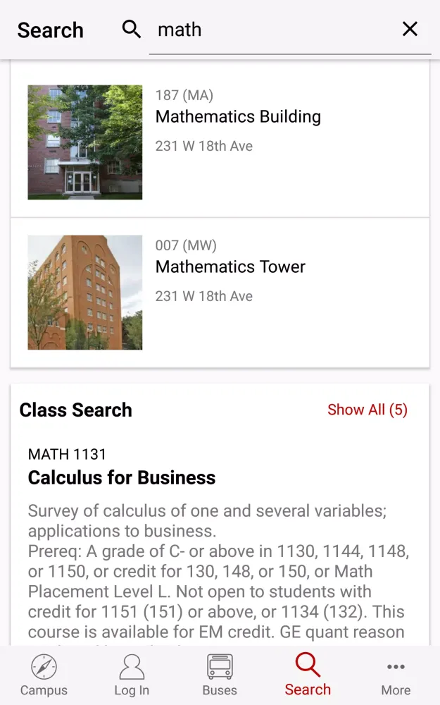 Capturas de tela do Ohio State