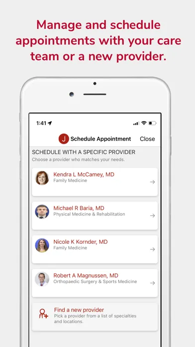 Ohio State MyHealth Screenshots