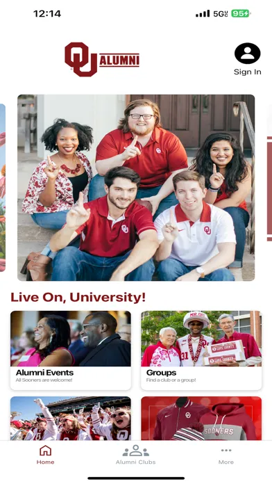 OU Alumni Association Screenshots