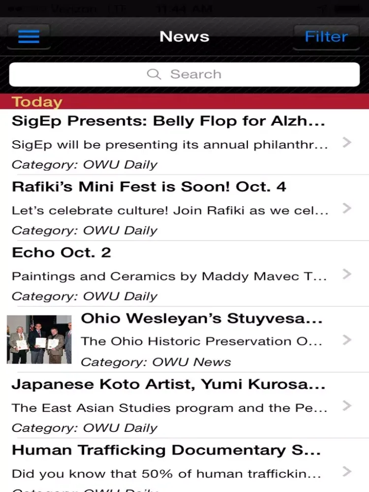 Capturas de pantalla de OWU Mobile iPad 