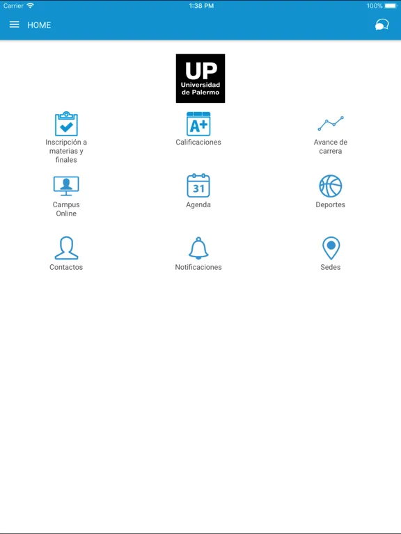 Ảnh chụp màn hình của MyUP iPad 