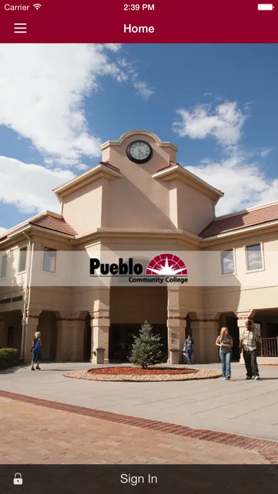 Tangkapan skrin Pueblo Community College