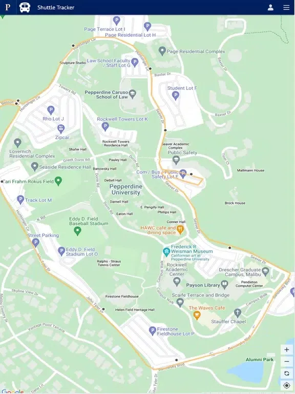Captures d'écran de Pepperdine University iPad 