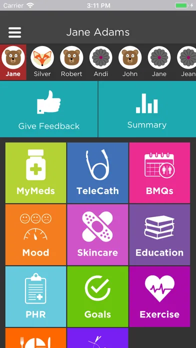 Capturas de pantalla de iMHere 2.0 Caregiver