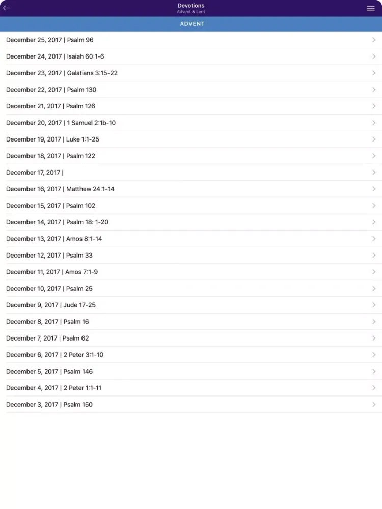 Devotions - Advent & Lent iPad  스크린샷