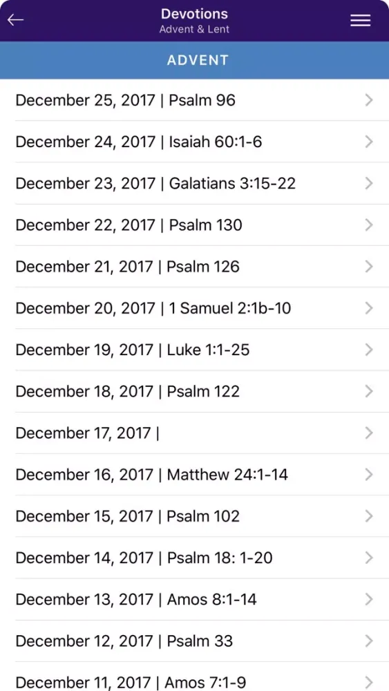 Devotions - Advent & Lent 스크린샷