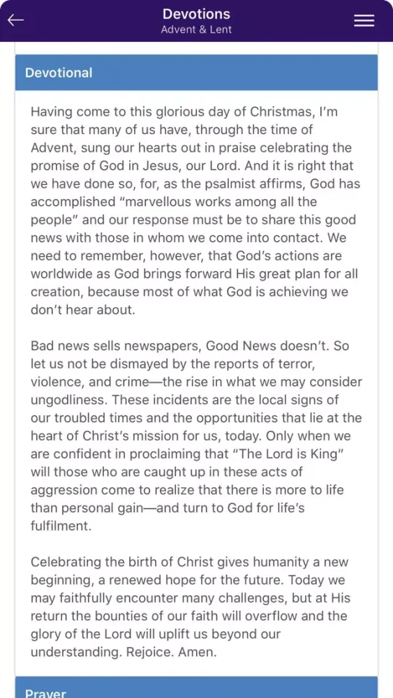 Devotions - Advent & Lent 스크린샷