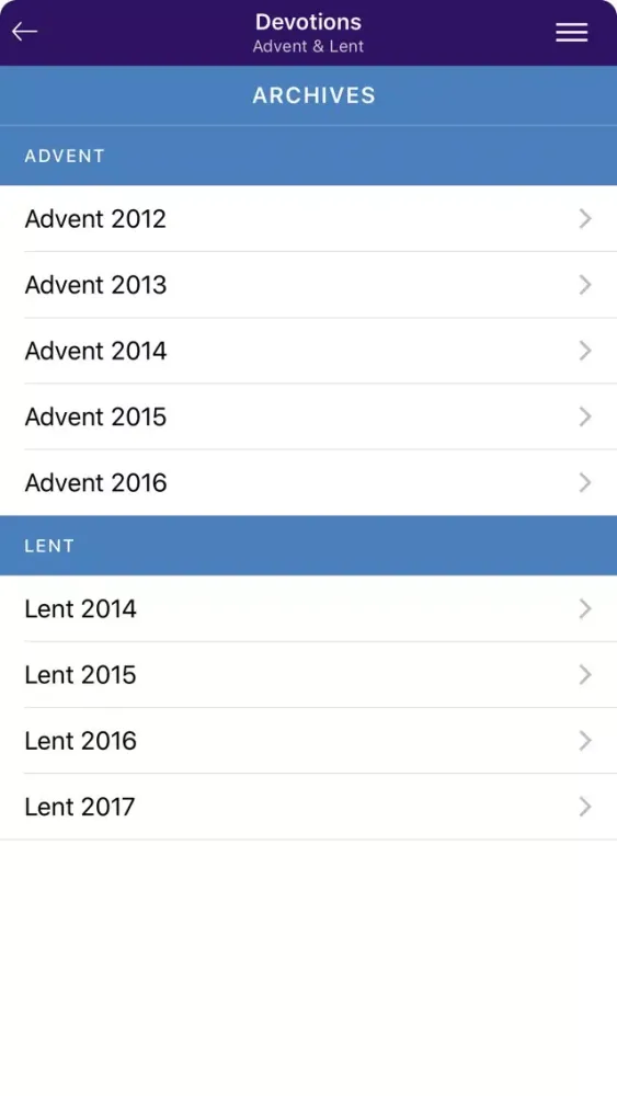 Devotions - Advent & Lent 스크린샷