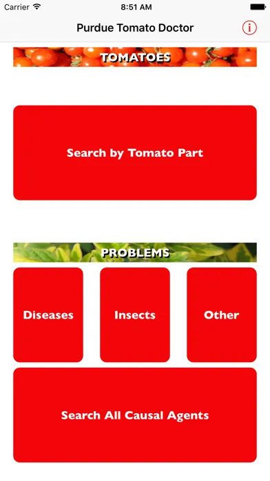 Ảnh chụp màn hình của Purdue Tomato Doctor